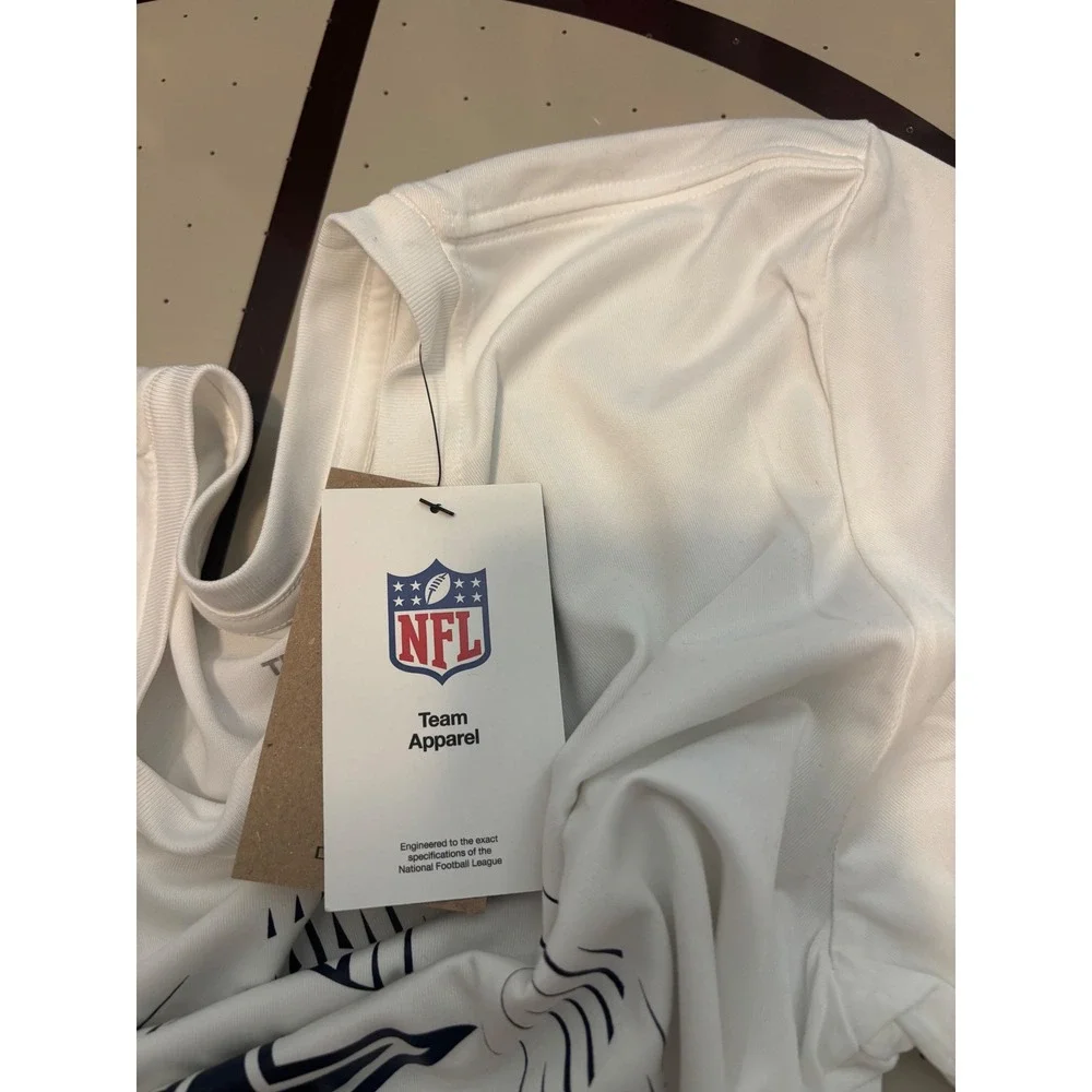 205 Nike Dallas Cowboys White Dri-FIT Graphic TShirt Mens Small NFL Team Apparel